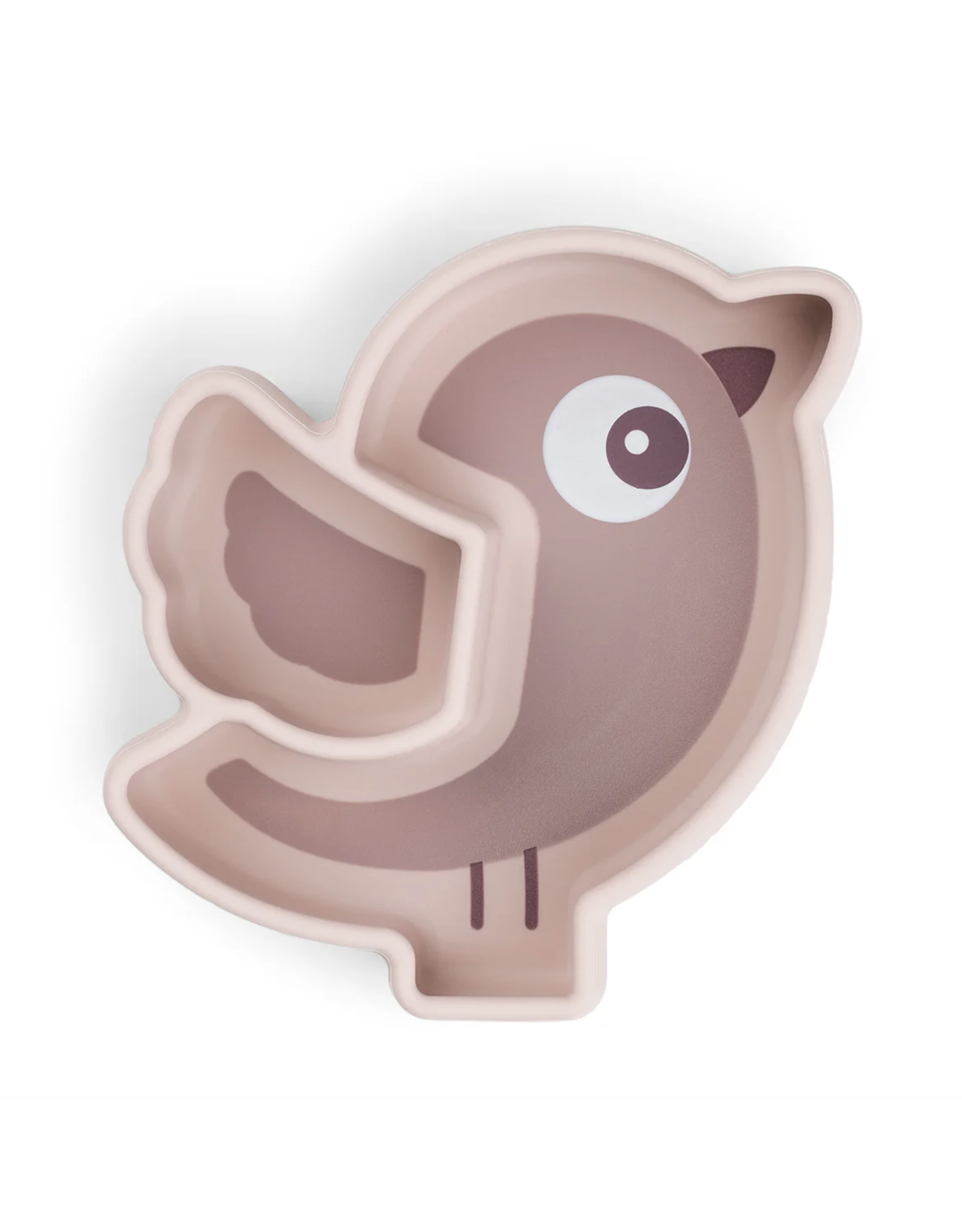 Done by Deer Silicone Stick&Stay snack plate Birdee Powder