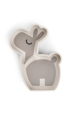 Done by Deer Silicone Stick&Stay snack plate Lalee Sand Done by Deer Silicone Stick&Stay snack plate Lalee Sand