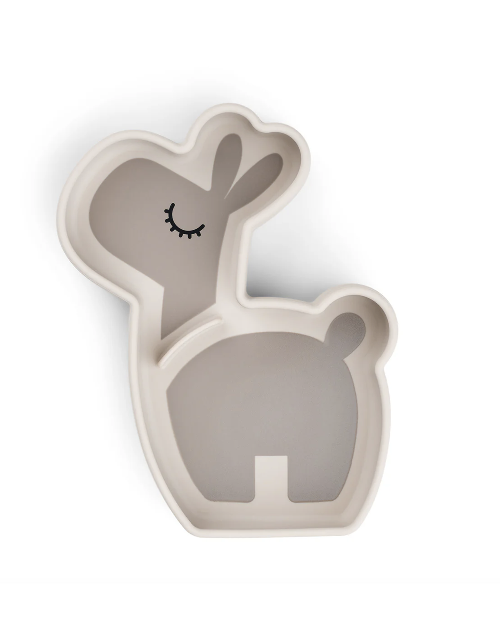 Done by Deer Silicone Stick&Stay snack plate Lalee Sand