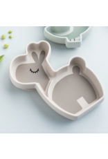 Done by Deer Silicone Stick&Stay snack plate Lalee Sand Done by Deer Silicone Stick&Stay snack plate Lalee Sand