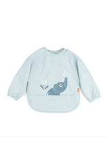 Done by Deer Sleeved pocket bib Elphee Blue Done by Deer Sleeved pocket bib Elphee Blue