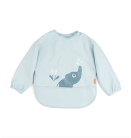 Done by Deer Sleeved pocket bib Elphee Blue
