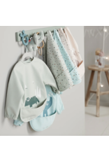 Done by Deer Sleeved pocket bib Elphee Blue Done by Deer Sleeved pocket bib Elphee Blue