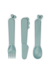 Done by Deer Kiddish cutlery set Deer friends Blue