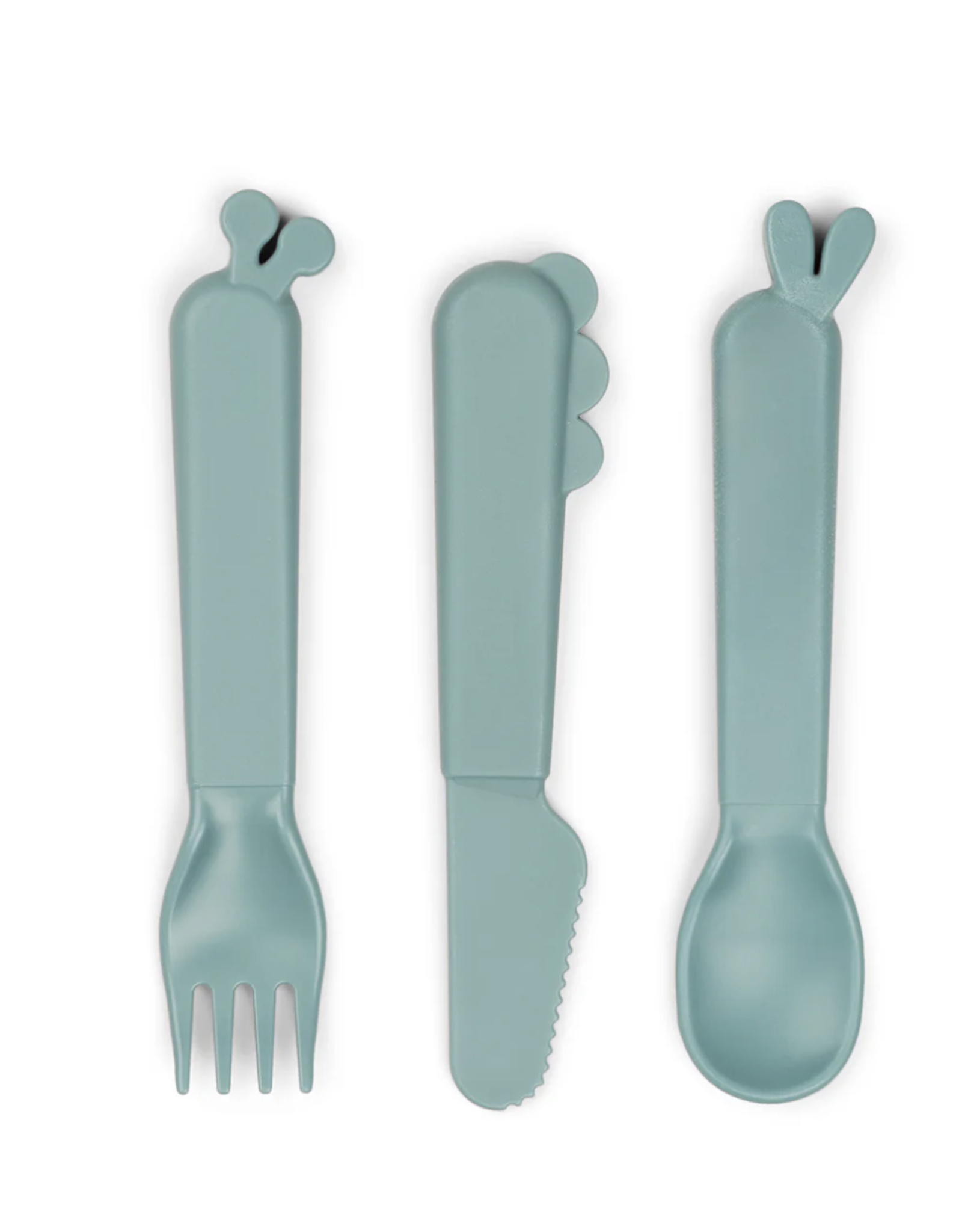 Done by Deer Kiddish cutlery set Deer friends Blue