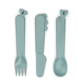Done by Deer Kiddish cutlery set Deer friends Blue