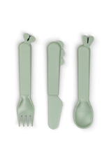 Done by Deer Kiddish cutlery set Deer friends Green Done by Deer Kiddish cutlery set Deer friends Green