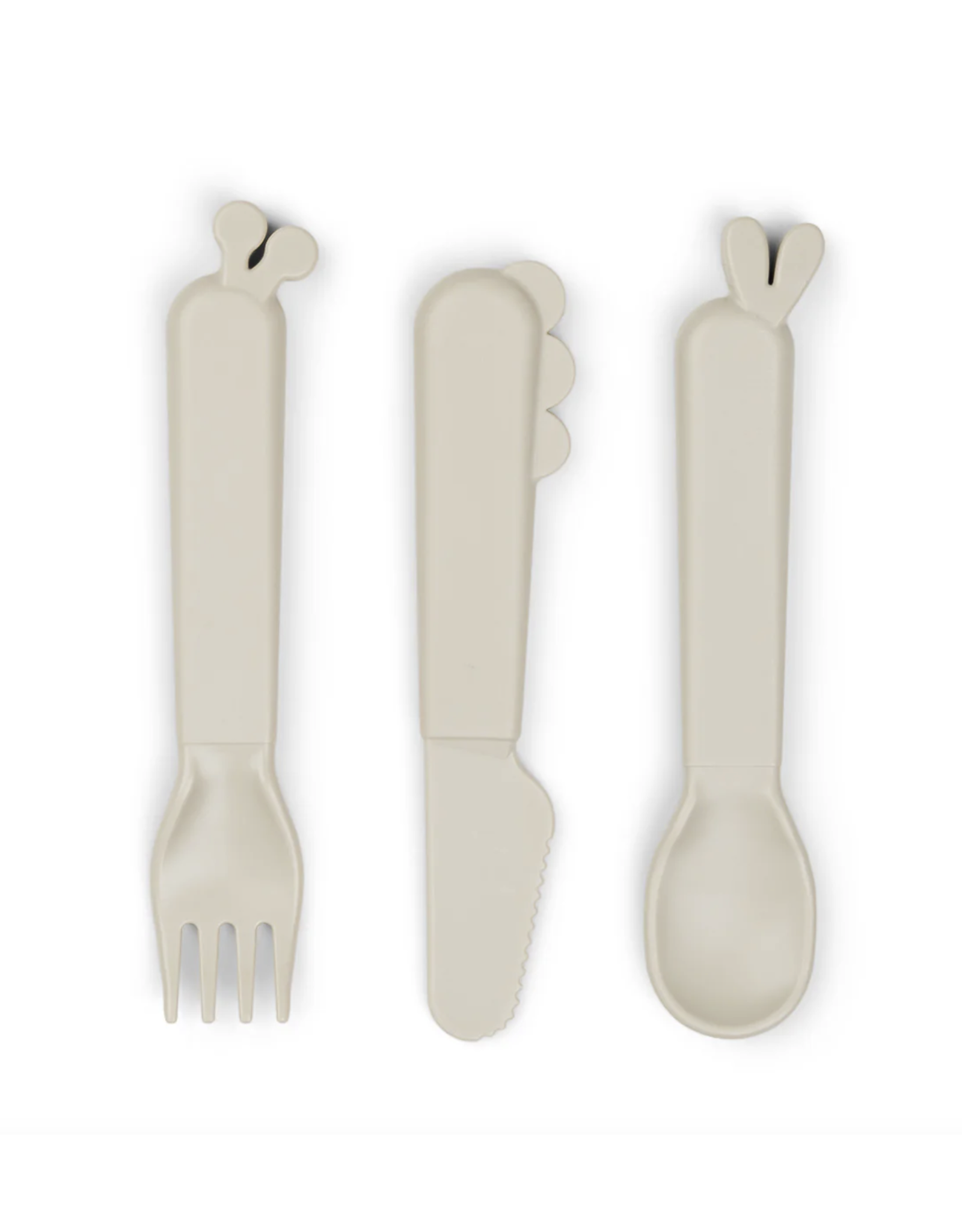 Done by Deer Kiddish cutlery set Deer friends Sand