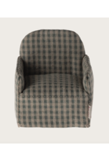 Maileg Chair, Mouse Green checker