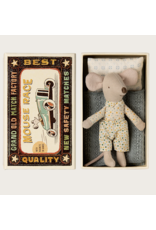 Maileg Little  brother mouse in matchbox