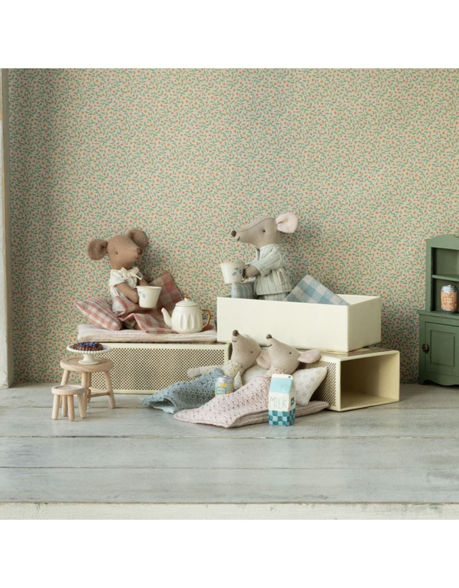 Maileg Little sister mouse in matchbox