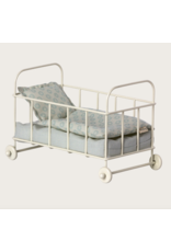 Maileg Cot bed, Micro Blue