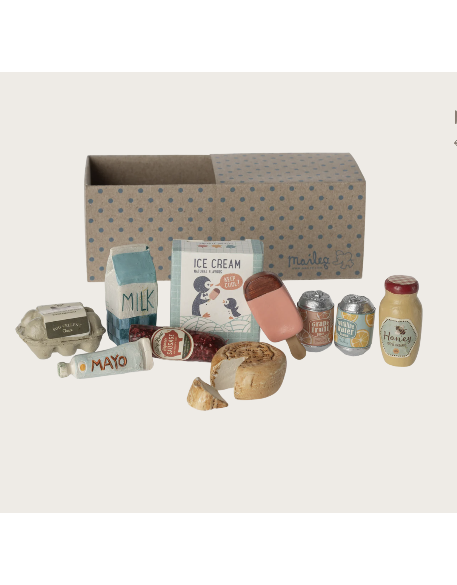 Maileg Miniature grocery box