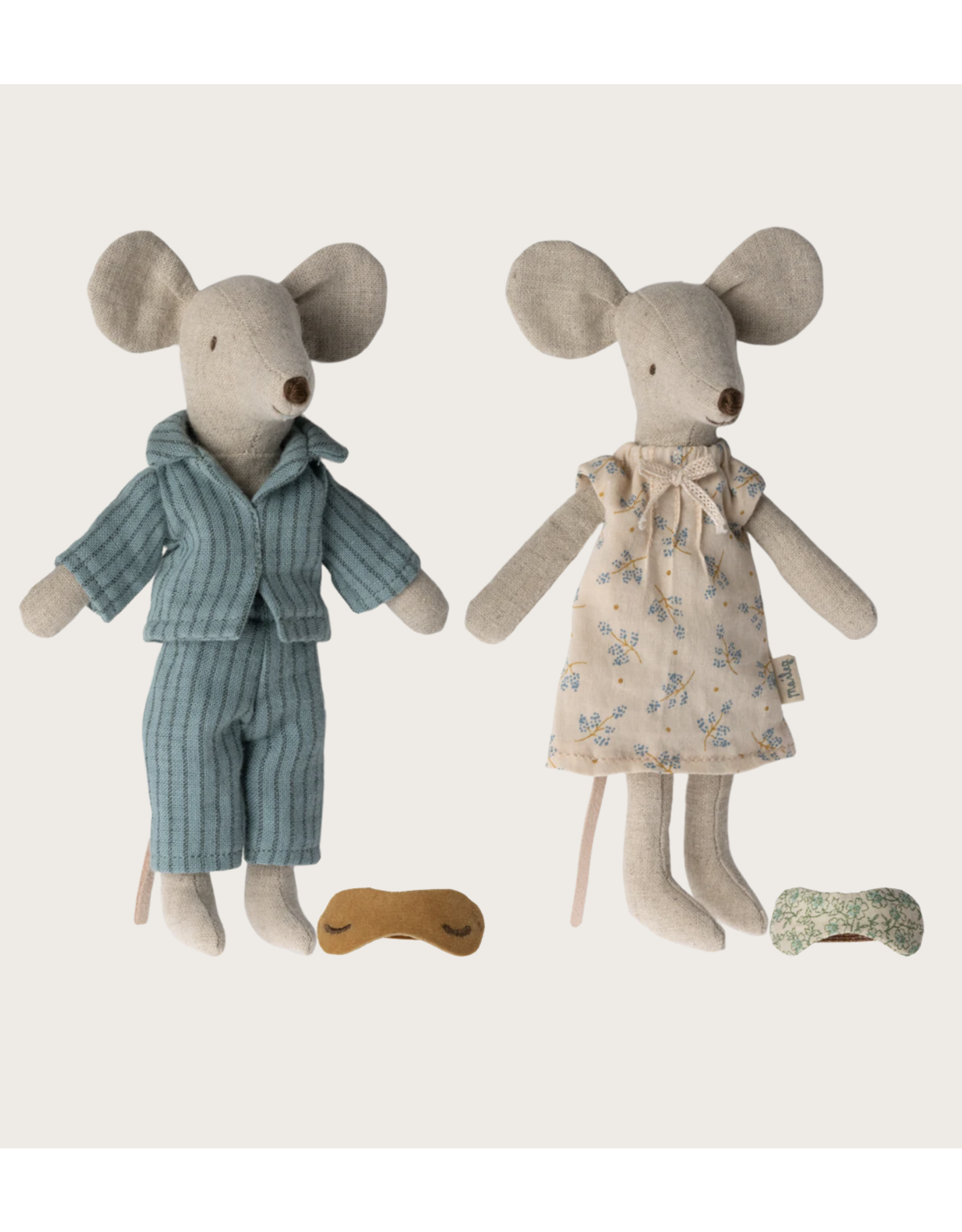 Maileg Mum and dad mice in cigarbox