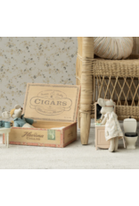 Maileg Mum and dad mice in cigarbox