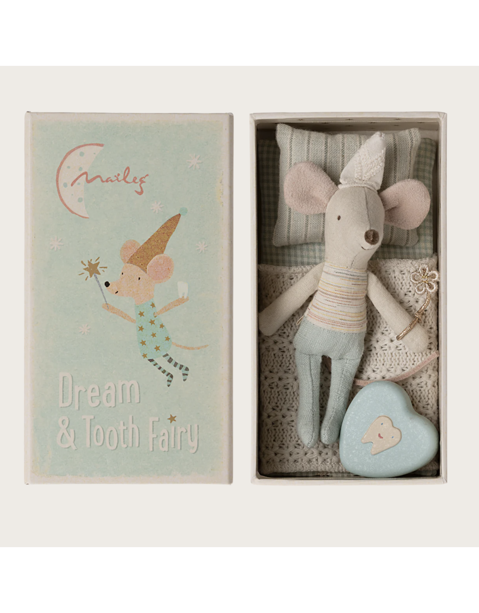 Maileg Tooth fairy mouse, Little brother in matchbox