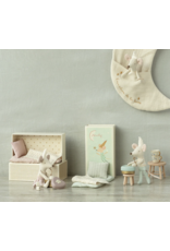 Maileg Tooth fairy mouse, Little sister in matchbox