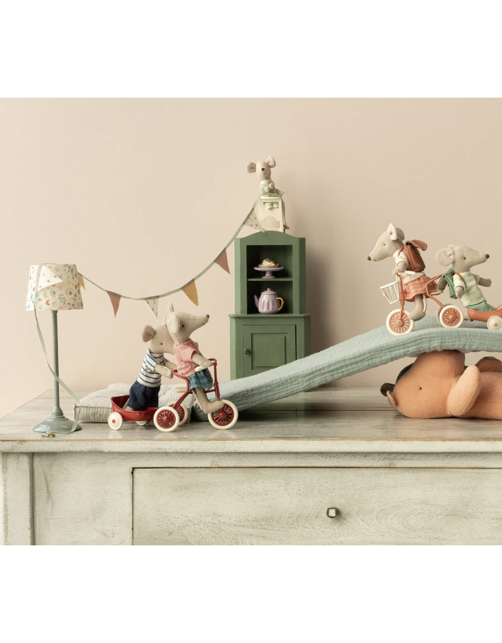 Maileg Tricycle mouse, Big sister - Red