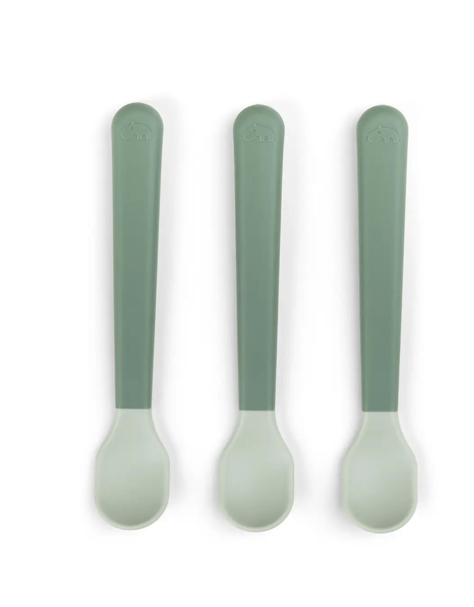 Done by Deer Foodie easy -grip baby spoon 3-pack green