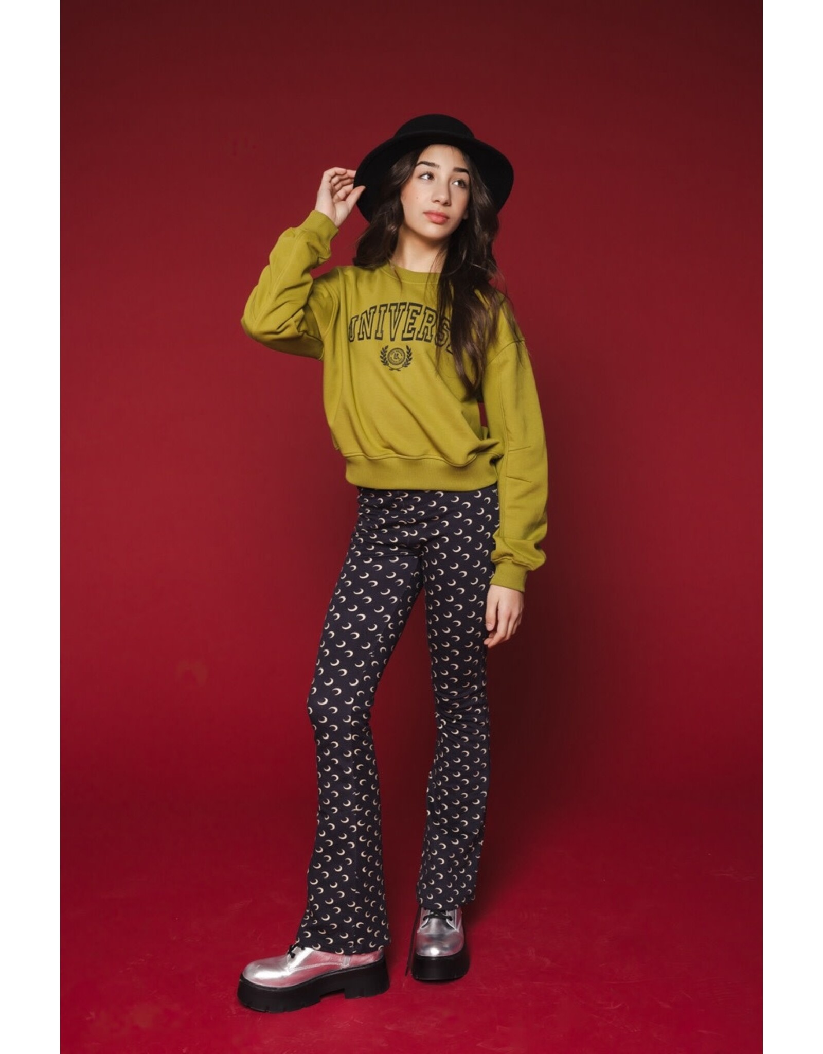 Looxs 10sixteen Flare pants dark moon