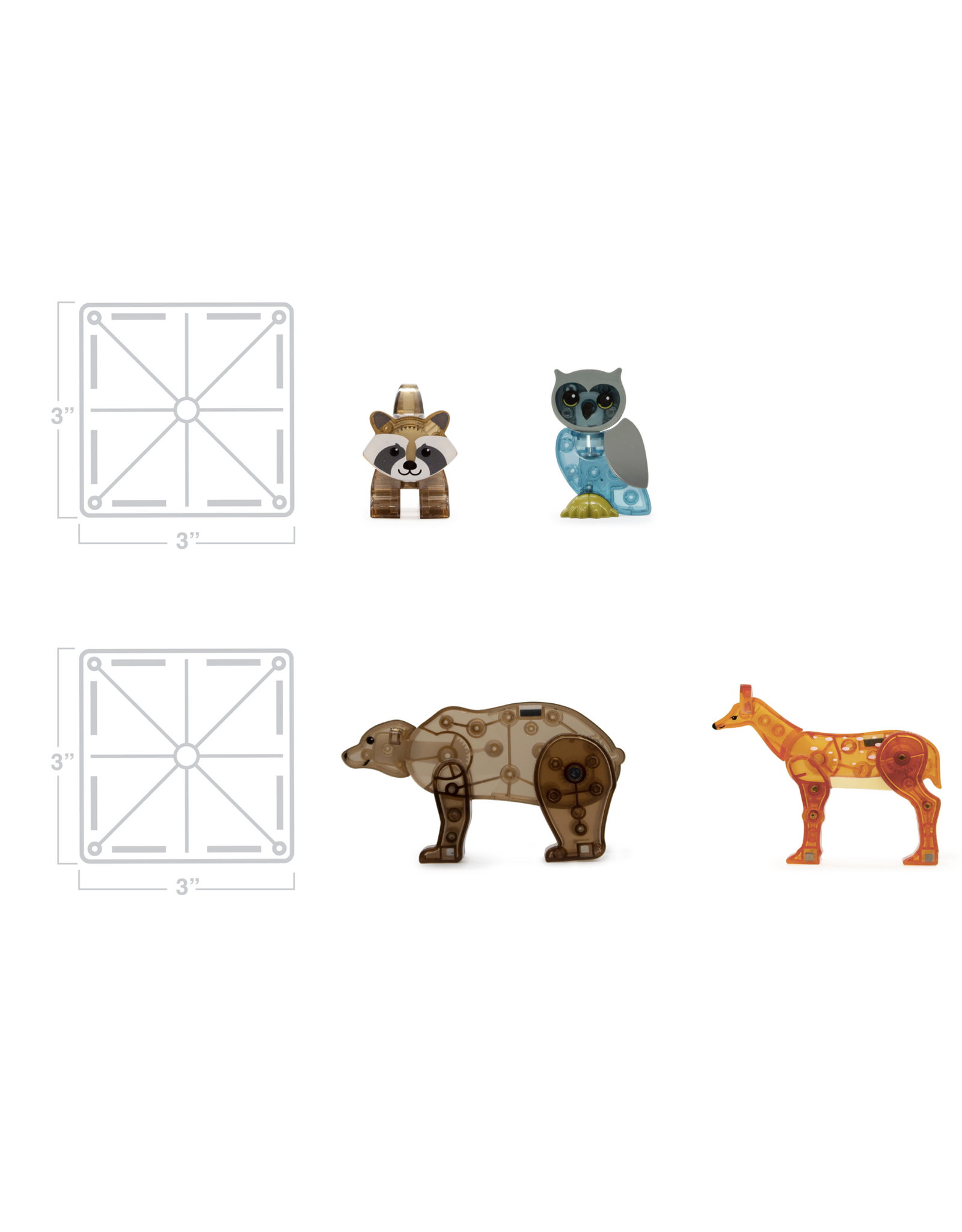 Magna-Tiles Magna Tiles Forest Animals 25 stuks