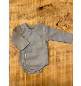 Noppies Unisex Romper Narellan long sleeve Blue Fog NOS