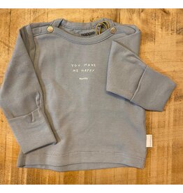 Noppies Unisex Tee Neisse long sleeve Blue Fog NOS