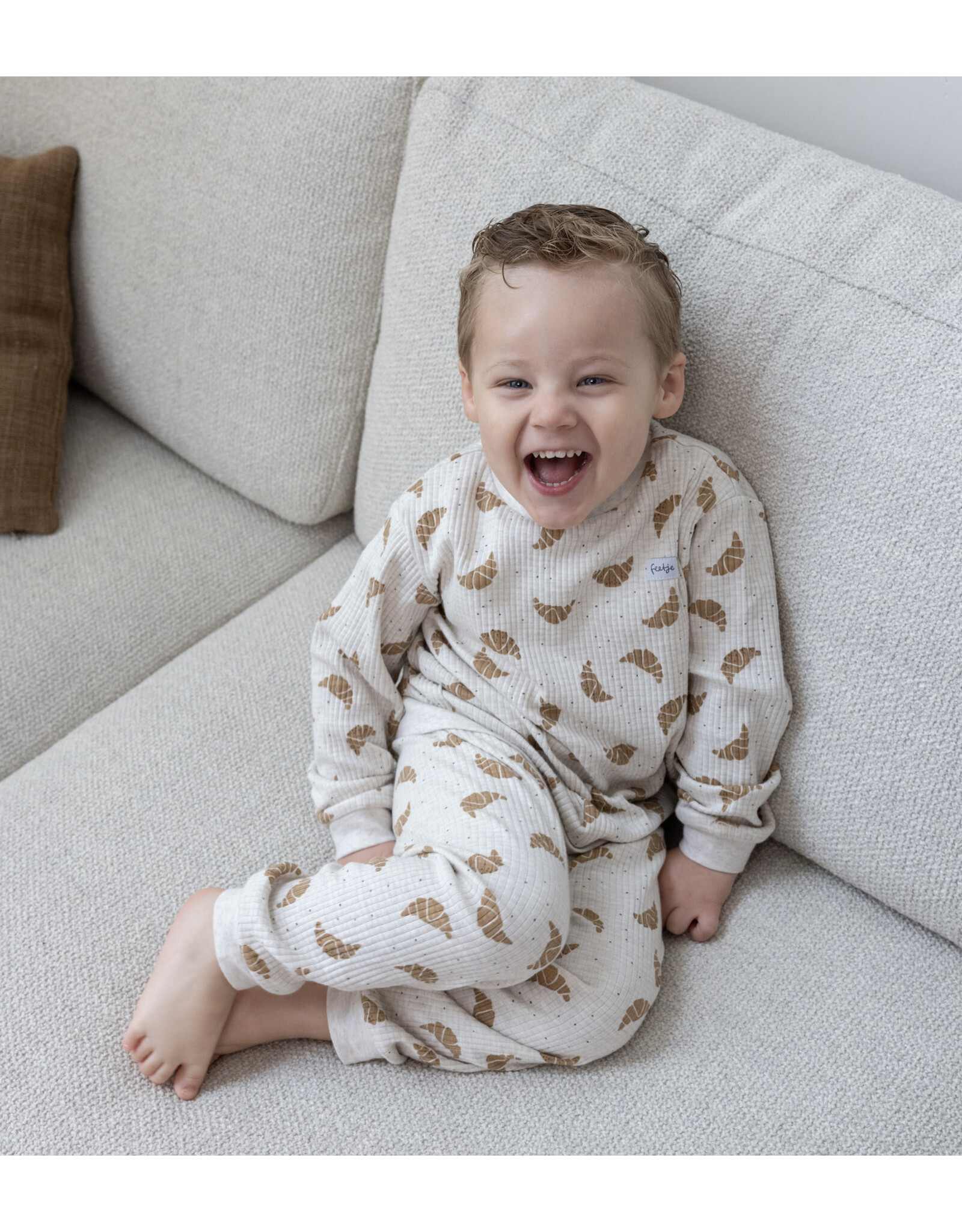 Feetje Pyjama wafel - Family Edition Champagne 2024