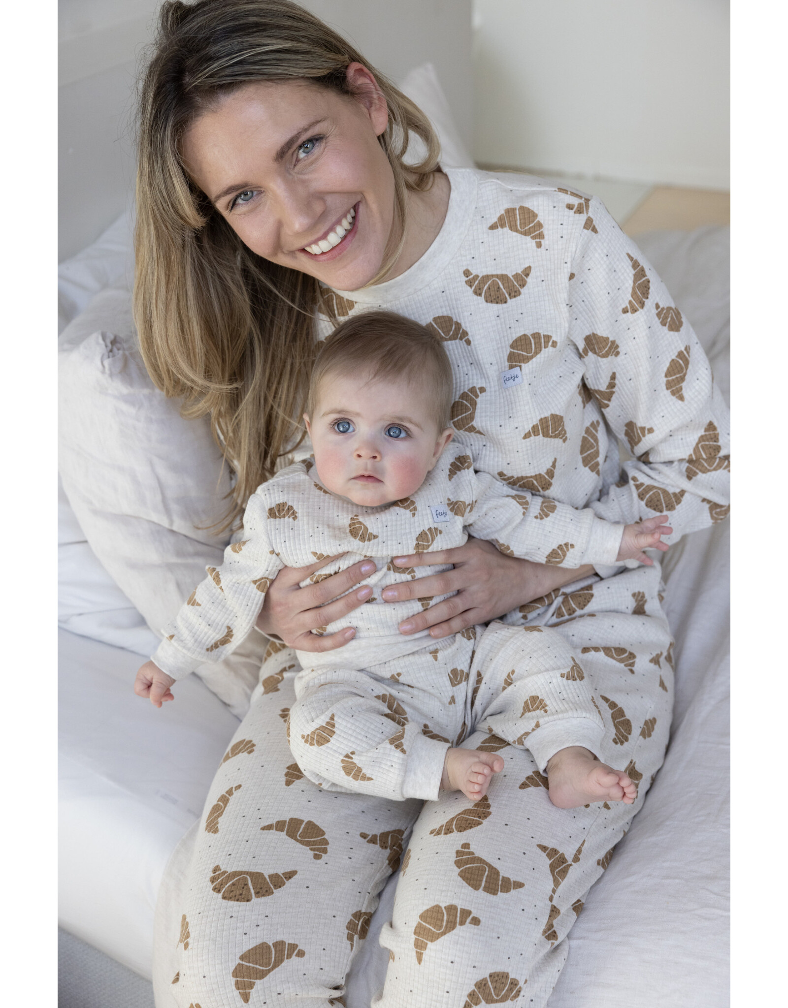 Feetje Pyjama wafel - Family Edition Champagne 2024