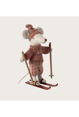 Maileg Winter mouse with ski set Big sister Rose