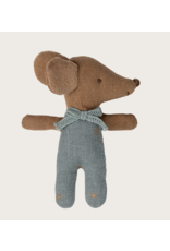 Maileg Sleepy wakey baby mouse in matchbox Blue