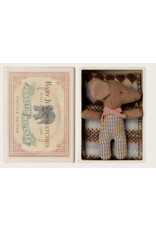 Maileg Sleepy wakey baby mouse in matchbox Rose