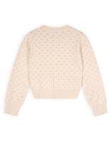 Nono Alia ajour knitted cardigan Pearled Ivory
