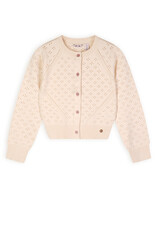 Nono Alia ajour knitted cardigan Pearled Ivory
