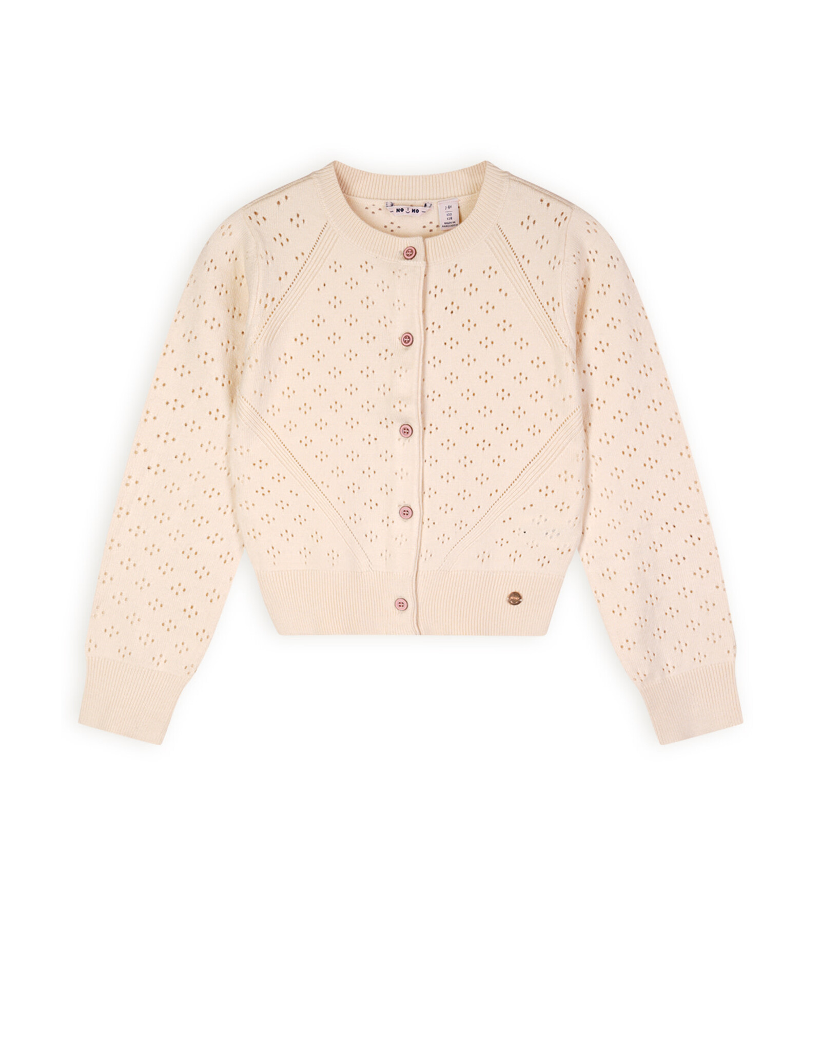 Nono Alia ajour knitted cardigan Pearled Ivory