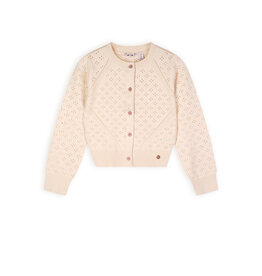 Nono Alia ajour knitted cardigan Pearled Ivory