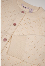 Nono Alia ajour knitted cardigan Pearled Ivory