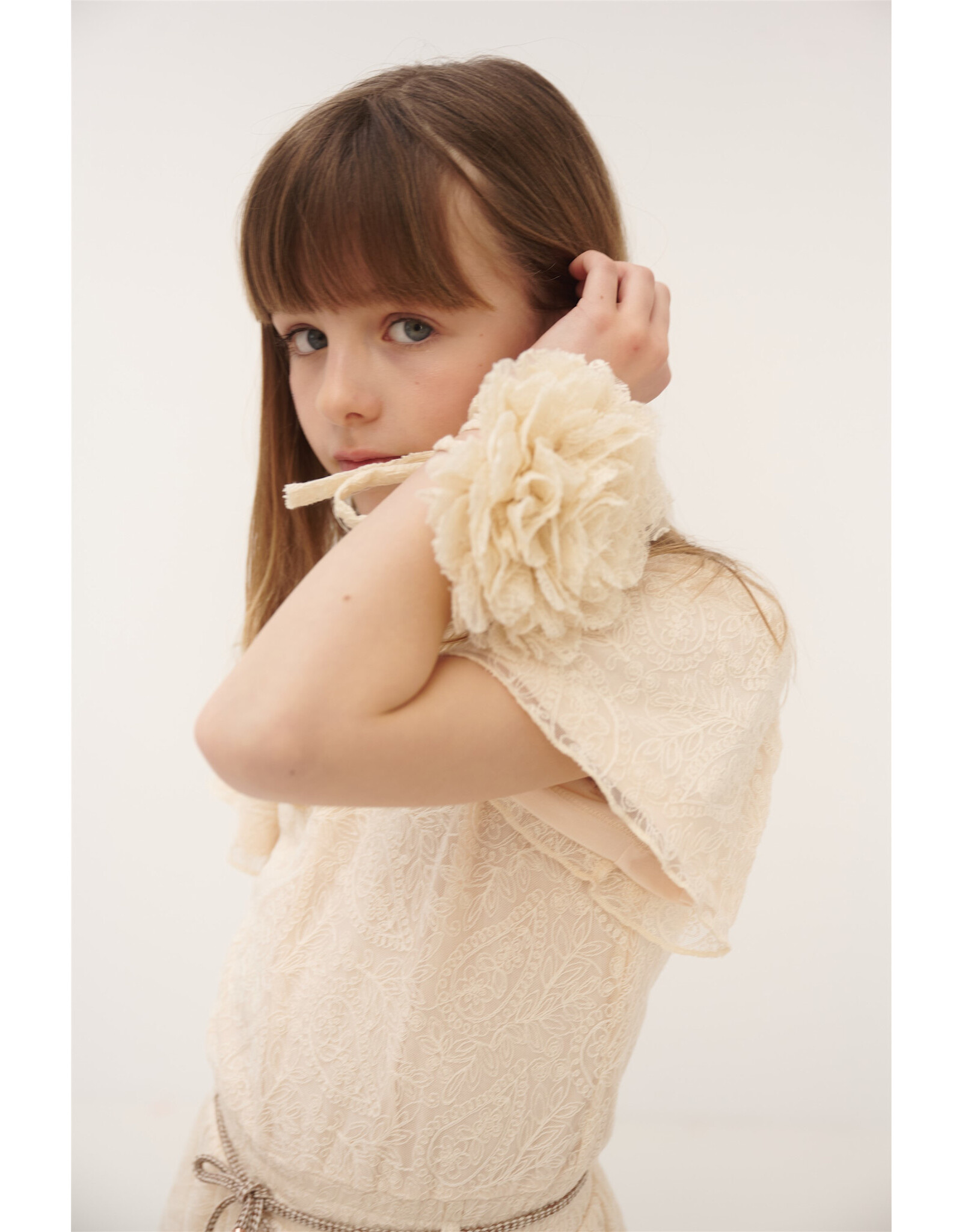 Nono Flower Belt to customize your style Pearled Ivory