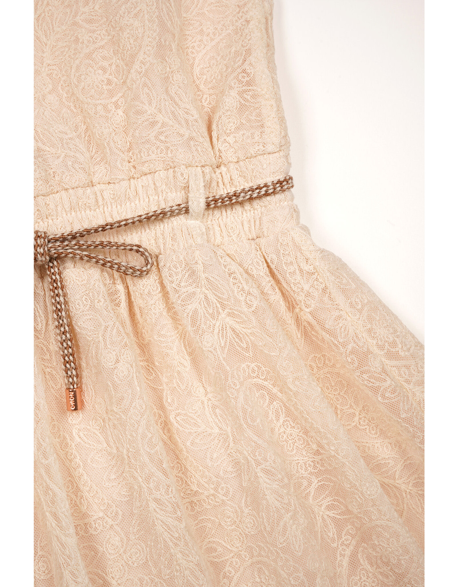Nono Mireal Embroidered Mesh Pearled Ivory