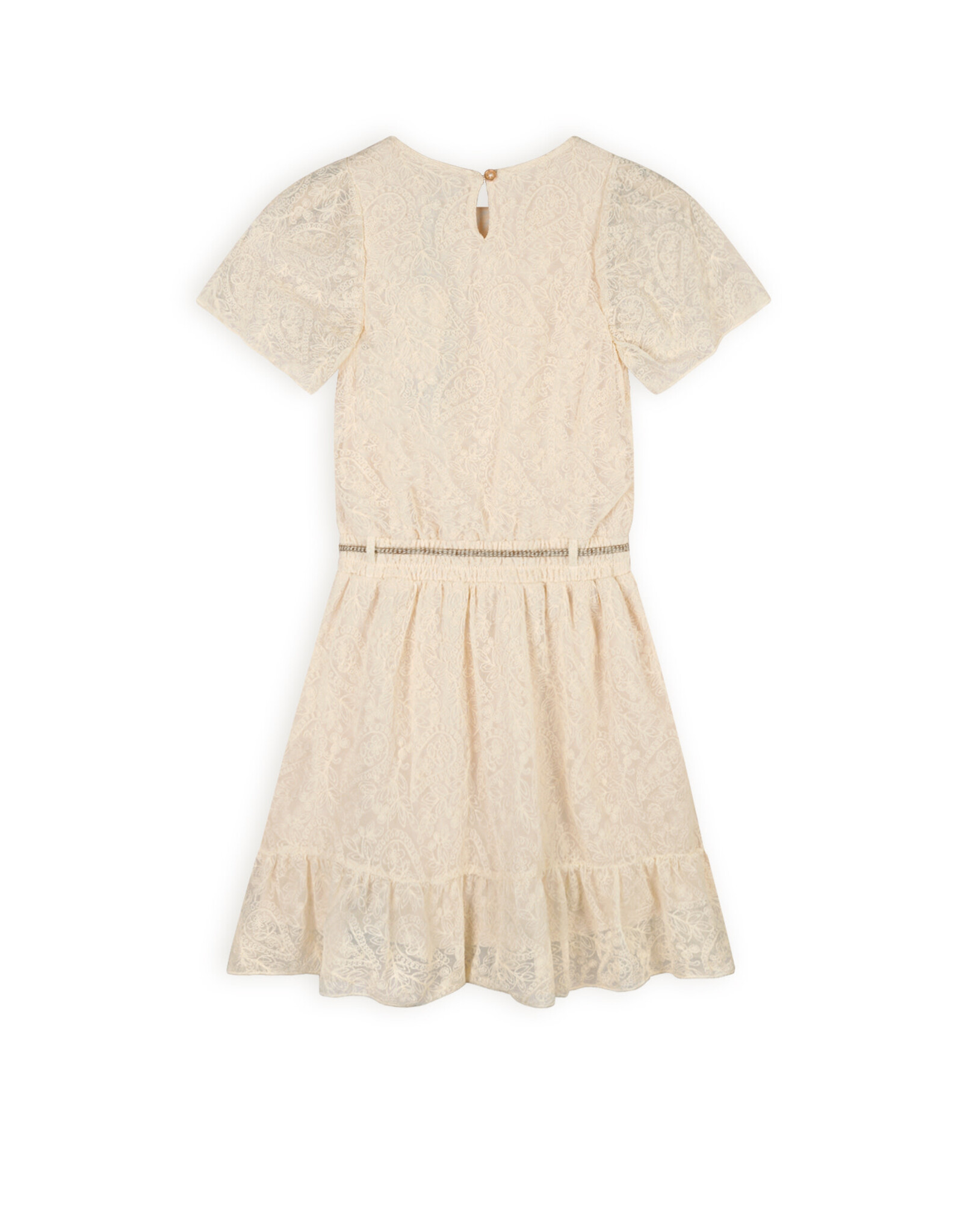 Nono Mireal Embroidered Mesh Pearled Ivory