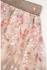 Nono Nele Embroidered Sequins Mesh Skirt Sparkle Rose