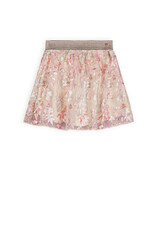 Nono Nele Embroidered Sequins Mesh Skirt Sparkle Rose