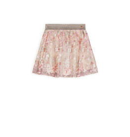 Nono Nele Embroidered Sequins Mesh Skirt Sparkle Rose