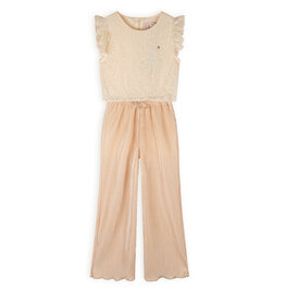 Nono Semma plissee jumpsuit with lace top Sand Blush --