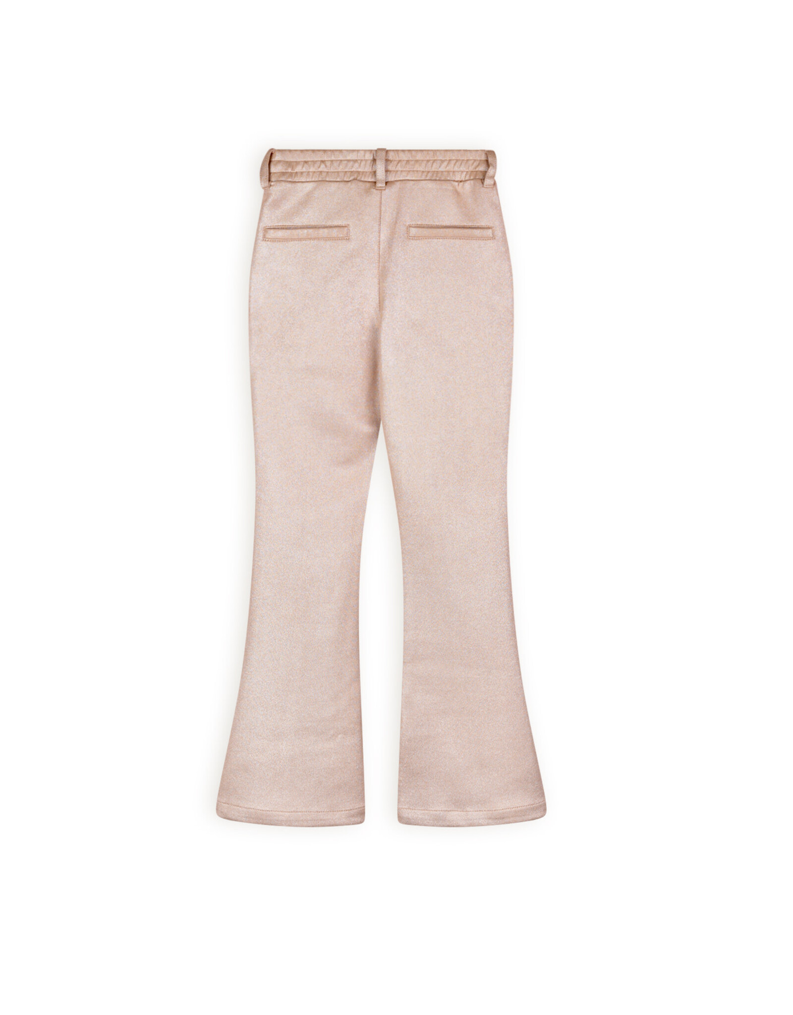 Nono Soy Suede foil printed flared pants Light Gold