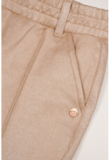 Nono Soy Suede foil printed flared pants Light Gold