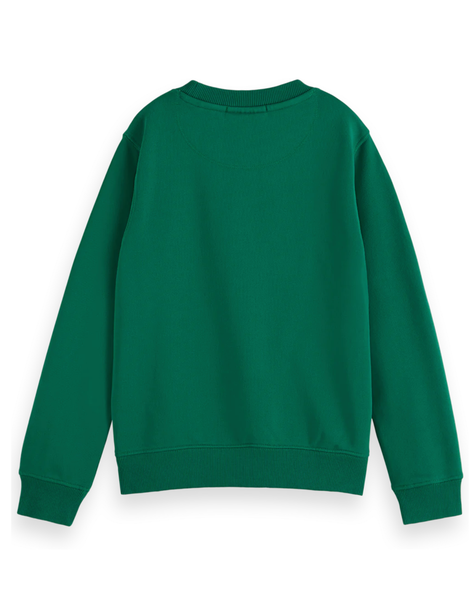 Scotch & Soda Regular-fit crewneck with chest artwork DARK GREEN