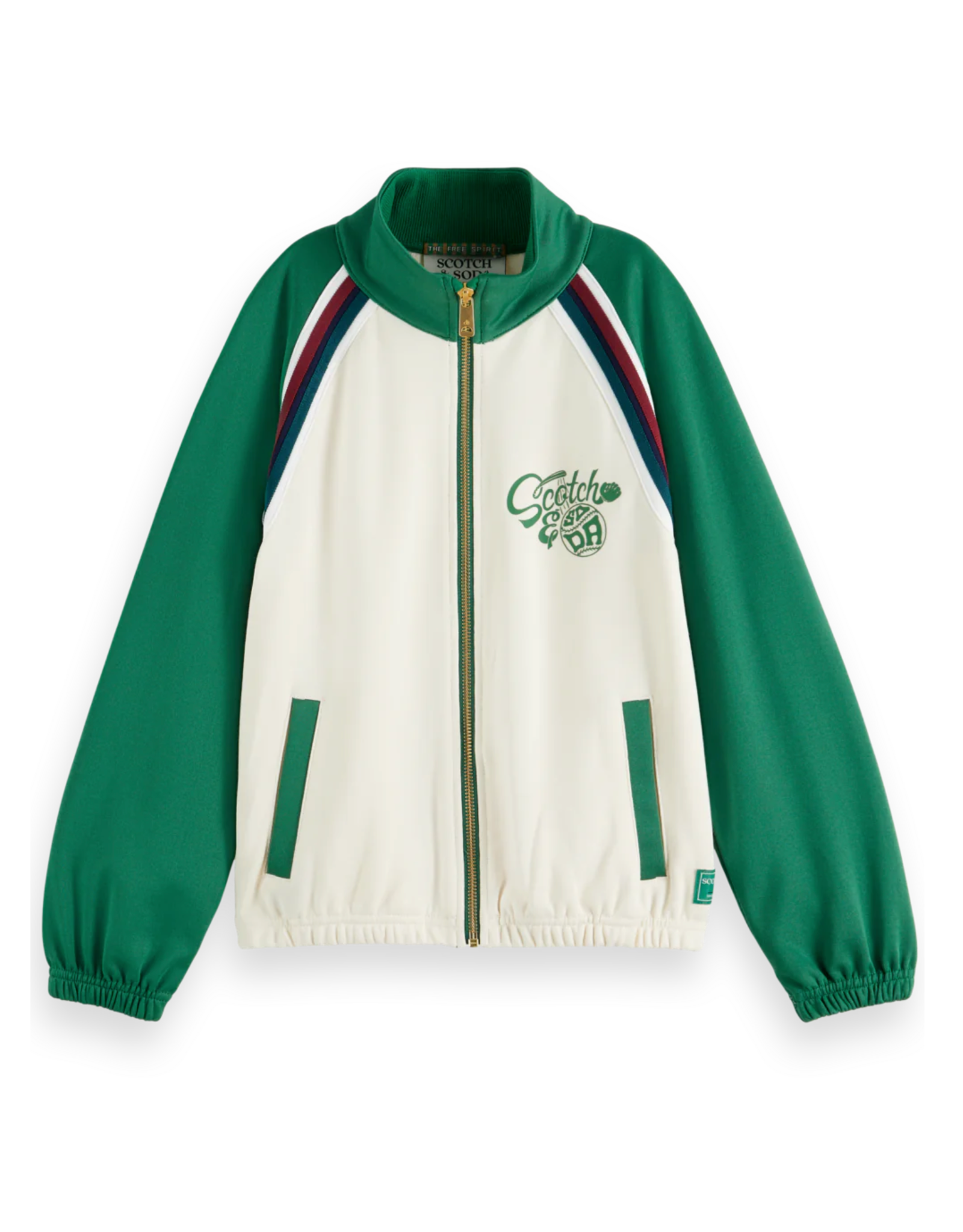 Scotch & Soda Tracksuit jacket LIGHT BEIGE