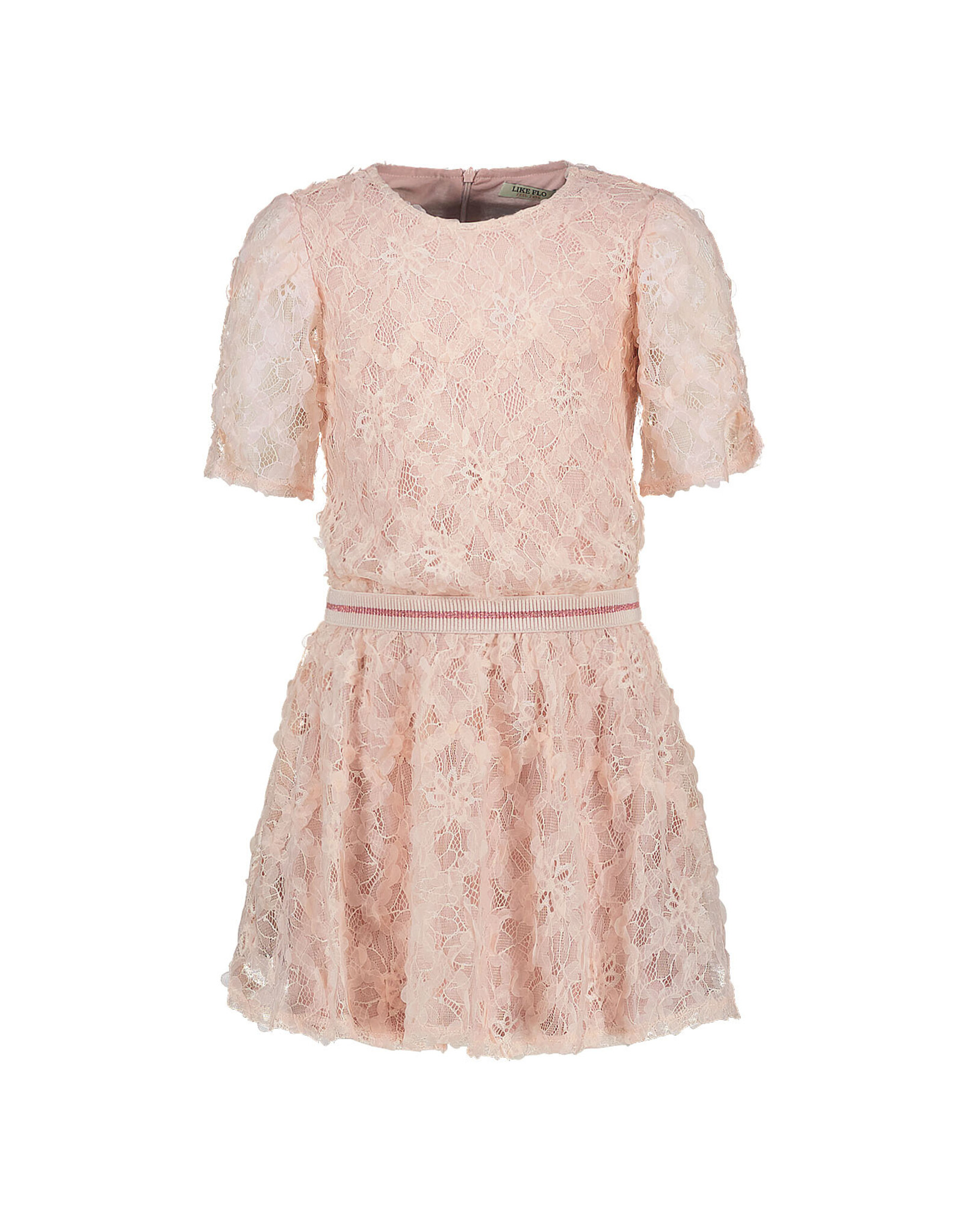 Like Flo Flo girls dress with fancy fabric + lining Blush