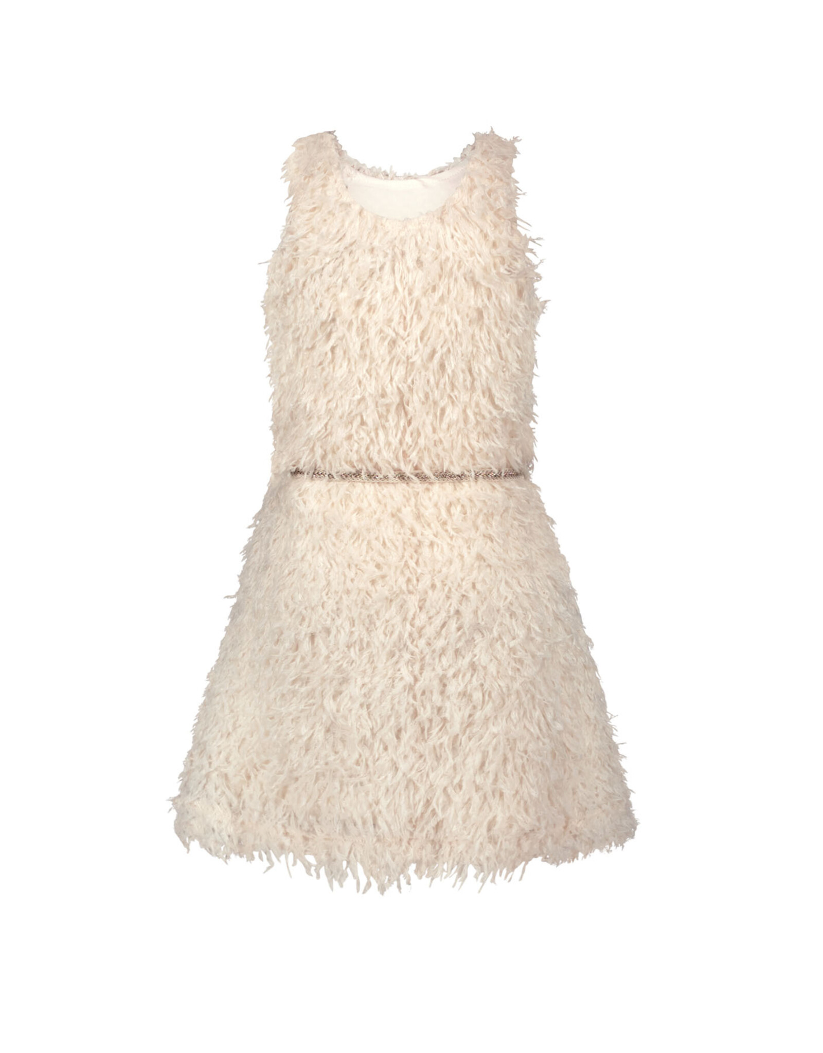Like Flo Flo girls feather dress Off white